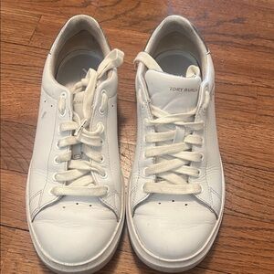 Tory Burch Classic White Lace-Up Sneakers